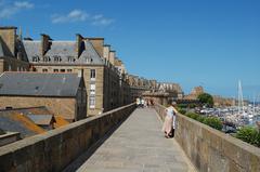 Walls of Saint-Malo in Brittany, France