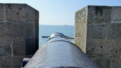 Cannon on the ramparts of Saint Malo