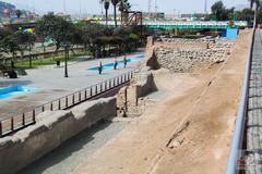 Panoramic view of Lima, Peru during sunset