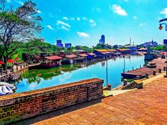 Floating market in Colombo, Sri Lanka