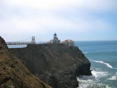 Point Bonita Lighthouse on a cliffside