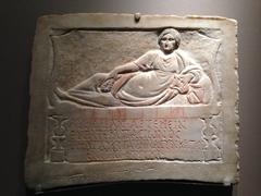 Ancient tombstone of Aurelia Artemis