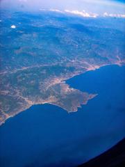 Aerial view of Italy from Rome to Brussels