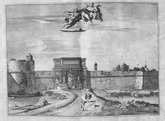 Porta Romana in Milan 1704 engraving