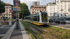 Milano tramway at Porta Romana station