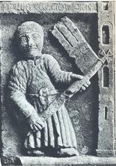 Standard Bearer detail from the bas-reliefs of Porta Romana