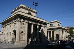 Porta Venezia city gate in Milan, Italy