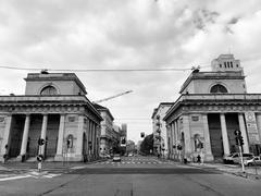 Monument in Porta Venezia, Milan, Italy