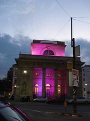 Porta Venezia in Milan with Christmas lights