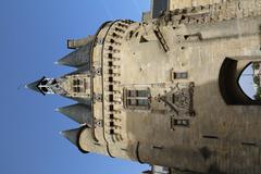 Panoramic view of Bordeaux with notable landmarks and the Garonne River