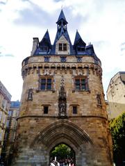 East side of the Cailhau Gate in Bordeaux, France