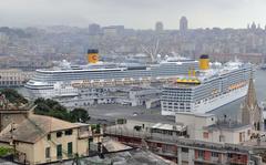 Costa Luminosa and Costa Pacifica during their double christening ceremony