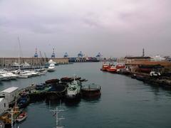 Scenic view of Darsena with boats and buildings