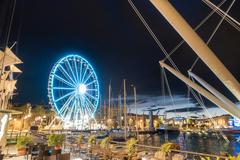 Genoa cityscape view