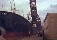 wharf in Genoa harbor during mid 80s