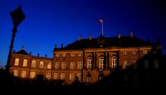 Amalienborg Palace square in Copenhagen