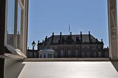 Window view of Amalienborg Palace