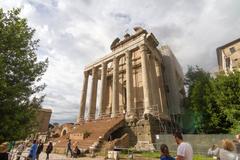 Trajan's Forum in Rome, ancient Roman ruins