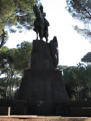 Statue of Umberto I of Savoy in Villa Borghese Rome