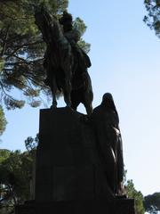 Statue of Umberto I of Savoy in Villa Borghese, Rome