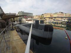 Sommergibile Nazario Sauro S518 at Calata Andalò di Negro in Genova