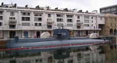 Nazario Sauro submarine at the Maritime Museum in Genoa