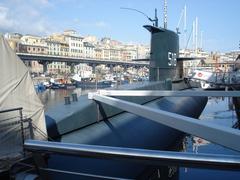 Submarine Nazario Sauro in Genoa harbor