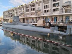 Submarine in Genoa harbor 2021