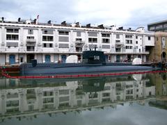 Italian submarine Nazario Sauro at the Galata museum in Genoa