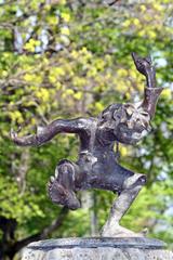 Pumuckl Fountain in Luitpold Park, Munich