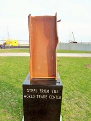 World Trade Center Steel and Tear Drop Memorial in a museum