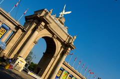 backside of the Prince's Gates at The EX in Toronto