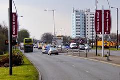 A4 London Road, Welcome to Slough sign