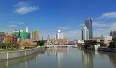 Suzhou Creek view from Waibaidu Bridge, Shanghai