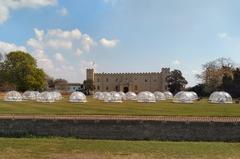 Igloos at Syon House used for private dining during the Covid-19 pandemic