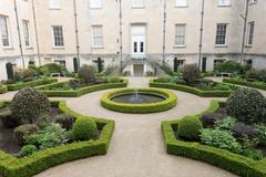 Syon House in England with manicured gardens