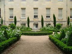 Fountain in central courtyard of Syon House