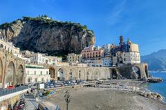 Amalfi Coast view in Italy, taken in October 2020