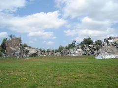 View of Quincy Quarries Reservation looking north from the filled quarry