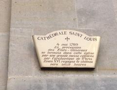 plaque commemorating the procession of the Estates-General at Saint Louis Cathedral in Versailles