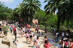 Park Güell in Barcelona, panoramic view