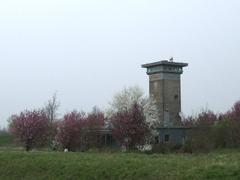 Watchtower in former rocket station in Grevenbroich-Kapellen