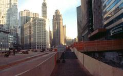 Wacker Drive reconstruction in Chicago