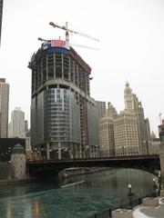 Trump International Hotel & Tower under construction in Chicago