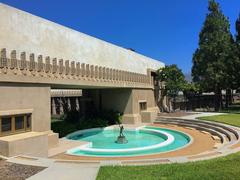 The Hollyhock House by Frank Lloyd Wright in Los Angeles