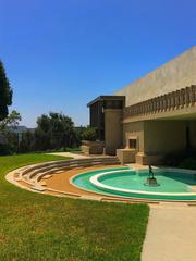 Hollyhock House in Los Angeles, designed by Frank Lloyd Wright