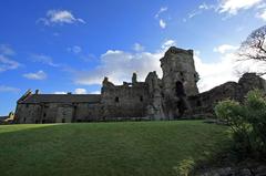 Aberdour Castle tower house in Scotland