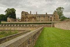 Aberdour Castle panoramic view