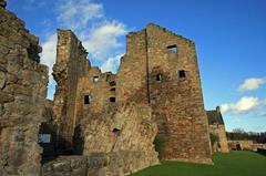 Aberdour Castle tower ruins