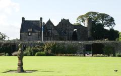 Aberdour Castle view from the northeast